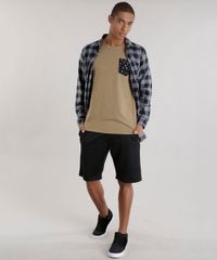 Camiseta-com-Bolso-Estampada-de-Flamingos-Caramelo-8679182-Caramelo_3