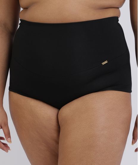 Calcinha-Love-Secret-Plus-Size-em-Modal-Calecon-com-Cintura-Alta-Modeladora-Preta-9958206-Preto_1