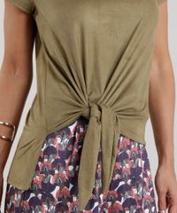 Blusa-em-Suede-com-Amarracao-Verde-Militar-8740907-Verde_Militar_4