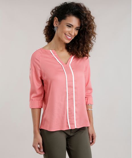 Blusa-Ampla-com-Recortes-Rosa-Escuro-8598244-Rosa_Escuro_1