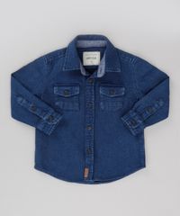 Camisa-Jeans-em-Algodao---Sustentavel-Azul-Escuro-8584208-Azul_Escuro_1