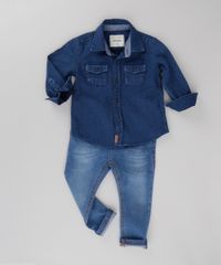 Camisa-Jeans-em-Algodao---Sustentavel-Azul-Escuro-8584208-Azul_Escuro_3