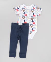 Body-Estampado-Mickey-em-Algodao---Sustentavel-Branco-8583158-Branco_3