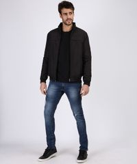 Jaqueta-Masculina-Acolchoada-em-Nylon-com-Bolsos-Gola-Alta-Preta-9812441-Preto_3