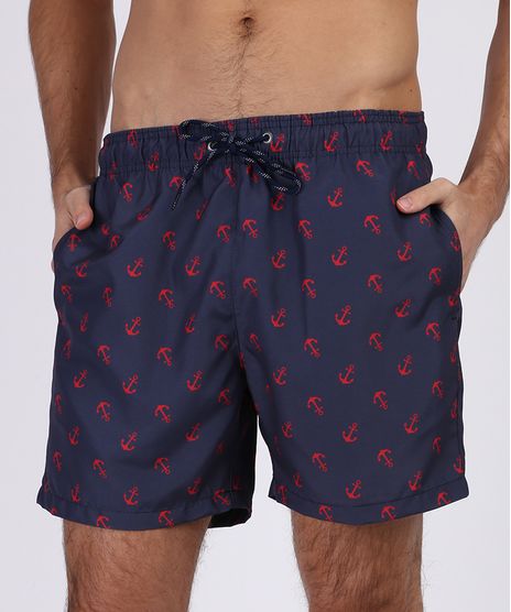 Bermuda-Masculina-Reta-Estampada-de-Ancoras-com-Bolsos-e-Cordao-Para-Amarrar-Azul-Marinho-9956284-Azul_Marinho_1