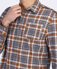 Camisa-Masculina-Estampada-Xadrez-em-Flanela-com-Bolso-Manga-Longa-Marrom-9809545-Marrom_4