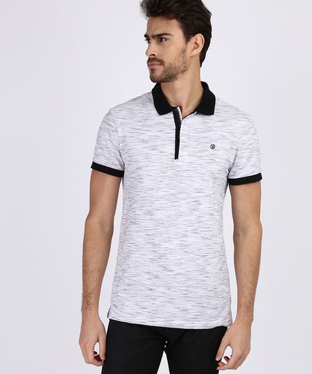 Polo-Masculina-Slim-Fit-Texturizada-Manga-Curta-Branca-9942391-Branco_1 Polo-Masculina-Slim-Fit-Texturizada-Manga-Curta-Branca-9942391-Branco_1