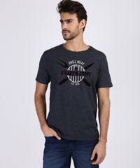 Camiseta-Masculina--Steaks---Chops--Manga-Curta-Gola-Careca-Azul-Mesclado-9942921-Azul_Mesclado_1