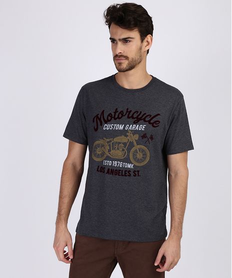 Camiseta-Masculina-Motocicleta-Manga-Curta-Gola-Careca--Cinza-Mescla-Escuro-9951836-Cinza_Mescla_Escuro_1