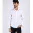 Camisa Social Branca Masculina Slim
