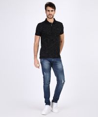 Polo-Masculina-Slim-Fit-Texturizada-Manga-Curta-Preta-9942391-Preto_3
