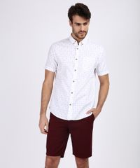 Bermuda-de-Sarja-Masculina-Casual-com-Cinto-Vinho-9955465-Vinho_3