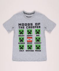 Camiseta-Infantil-Minecraft-Manga-Curta-Cinza-Mescla-9943199-Cinza_Mescla_1