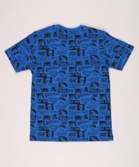 Camiseta-Infantil-DC-Comics-Estampado-Manga-Curta-Azul-9948820-Azul_2