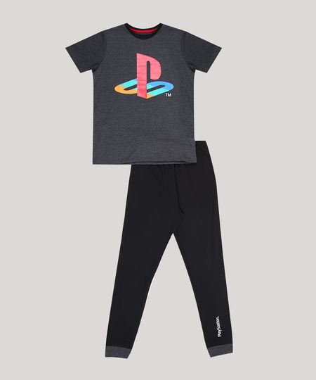 Pijama-Juvenil-Playstation-Manga-Curta-Cinza-Mescla-Escuro-9955512-Cinza_Mescla_Escuro_1 Pijama-Juvenil-Playstation-Manga-Curta-Cinza-Mescla-Escuro-9955512-Cinza_Mescla_Escuro_1