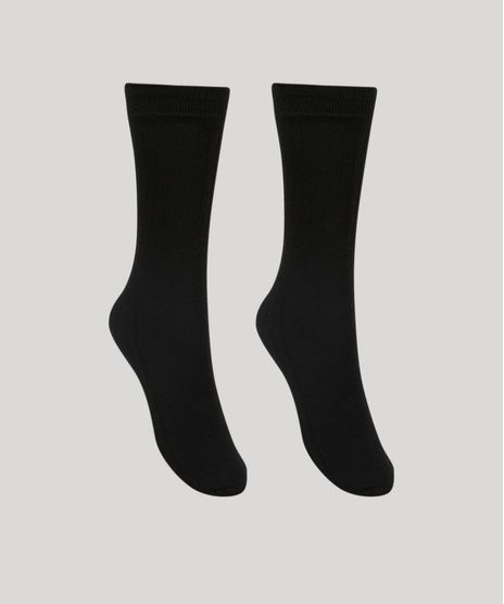 Kit-de-2-Meias-Masculinas-Cano-Alto-Caneladas-Preta-8490336-Preto_1