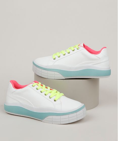 tenis neon feminino