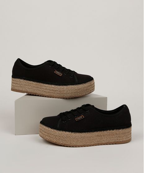 Tenis-Feminino-Beira-Rio-Flatform-em-Tecido-Canelado-e-Corda-Preto-9958359-Preto_1
