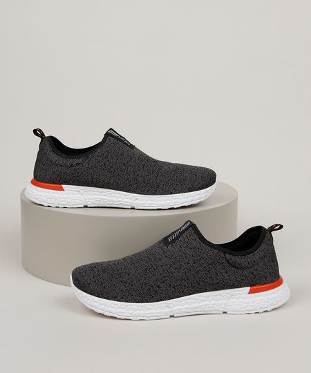 slip on cinza masculino