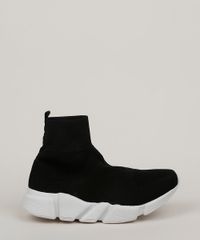Tenis-Meia-Masculino-Oneself-Knit-Cano-Alto-Preto-9958847-Preto_2