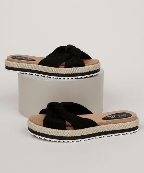 Rasteirinha-Feminina-Beira-Rio-Flatform-com-No--Preta-9958368-Preto_1
