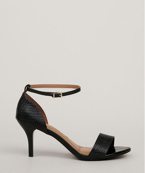 sandalia salto fino vizzano preta