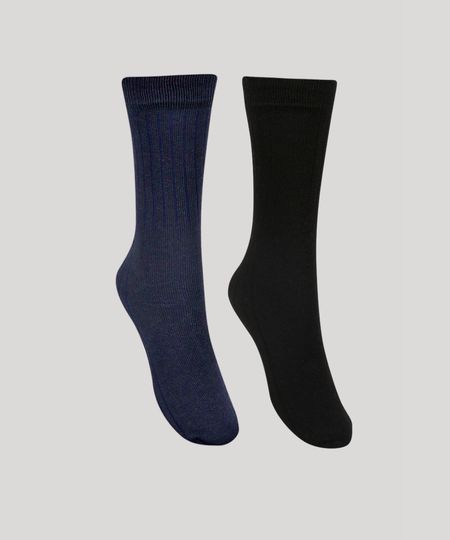 Kit-de-2-Meias-Masculinas-Cano-Alto-Caneladas-Azul-Marinho-8490336-Azul_Marinho_1