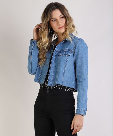 jaqueta jeans feminina cea