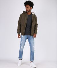 Jaqueta-de-Sarja-Masculina-com-Capuz-em-Pelo-Verde-9812111-Verde_3