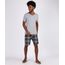 Pijama-Masculino-Xadrez-Manga-Curta-Gola-Careca-Cinza-Mescla-9946148-Cinza_Mescla_1