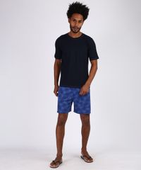 Pijama-Masculino-Lupo-Estampado-de-Folhagem-Manga-Curta-Azul-Marinho-9952873-Azul_Marinho_1