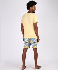 Pijama Simpsons Homer Simpsons Masculino Manga Curta Costas