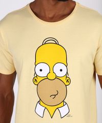 Pijama Simpsons Homer Simpsons Masculino Manga Curta Camiseta