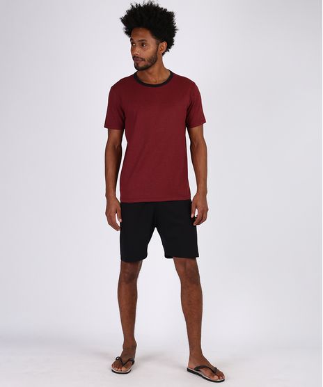 Pijama-Masculino-Manga-Curta-Gola-Careca-Vinho-9955933-Vinho_1