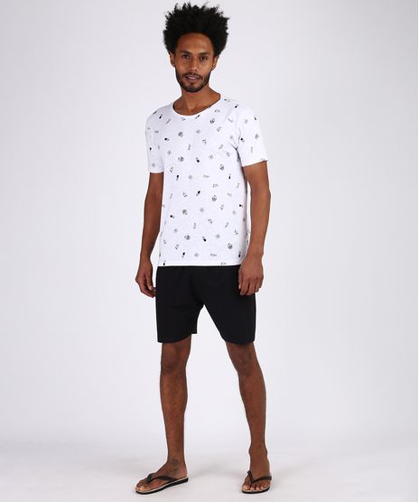 Pijama-Masculino-Estampado-Manga-Curta-Gola-Careca-Branco-9955934-Branco_1