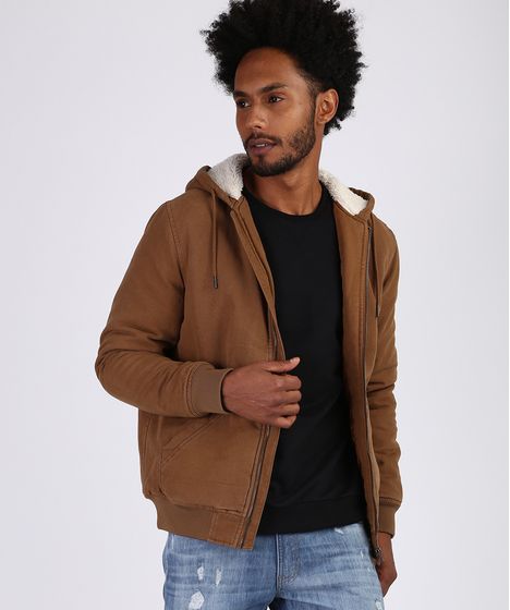 jaqueta marrom masculina