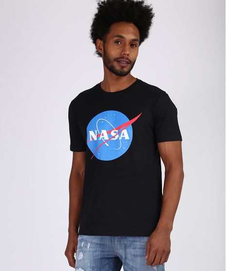 Camiseta-Masculina-NASA-Manga-Curta-Gola-Careca-Preta-9950626-Preto_1