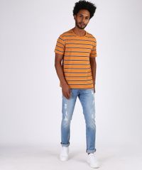 Camiseta-Masculina-Estampada-Listrada-Manga-Curta-Gola-Careca-Laranja-9951629-Laranja_3