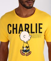 Camiseta-Masculina-Charlie-Brown-Manga-Curta-Gola-Careca-Amarela-9956604-Amarelo_4