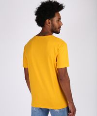 Camiseta-Masculina-Garfield-Manga-Curta-Gola-Careca-Amarela-9956605-Amarelo_2
