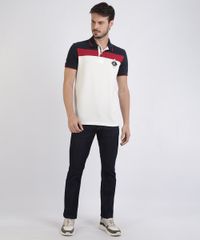 Polo-de-Piquet-Masculina-Tradicional-com-Patch-e-Recortes-Manga-Curta-Branca-9953212-Branco_3