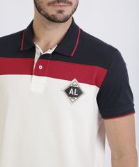 Polo-de-Piquet-Masculina-Tradicional-com-Patch-e-Recortes-Manga-Curta-Branca-9953212-Branco_4