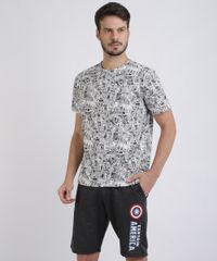 Bermuda-de-Moletom-Masculina-Capitao-America-Reta-com-Bolsos-Cinza-9957440-Cinza_3