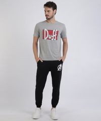 Calca-de-Moletom-Masculina-Relaxed-Os-Vingadores-com-Faixa-Lateral-Preta-9957502-Preto_3
