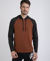 Camiseta-Masculina-Raglan-com-Capuz-Manga-Longa-Marrom-9942580-Marrom_1