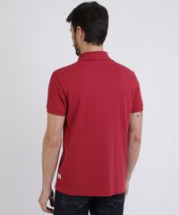 Polo-de-Piquet-Masculina-Tradicional-com-Bordado-Manga-Curta-Vermelha-9953213-Vermelho_2