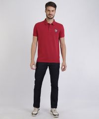Polo-de-Piquet-Masculina-Tradicional-com-Bordado-Manga-Curta-Vermelha-9953213-Vermelho_3