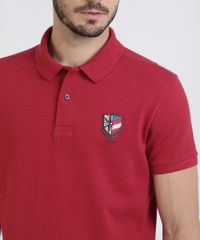 Polo-de-Piquet-Masculina-Tradicional-com-Bordado-Manga-Curta-Vermelha-9953213-Vermelho_4