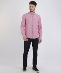 Camisa-Masculina-Comfort-Manga-Longa-Rosa-Escuro-9523389-Rosa_Escuro_3