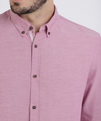 Camisa-Masculina-Comfort-Manga-Longa-Rosa-Escuro-9523389-Rosa_Escuro_4
